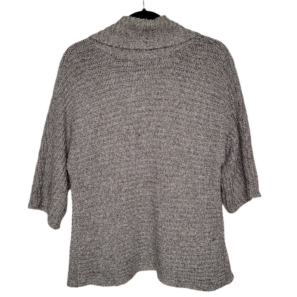Cheryl Nash Silver Sparkle Cardigan Sweater - Picture 4 of 7